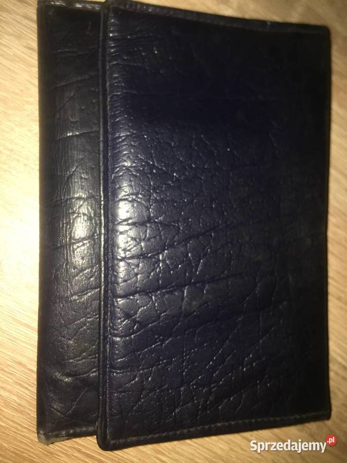 portfel męski czarny skórkowy Łódź
