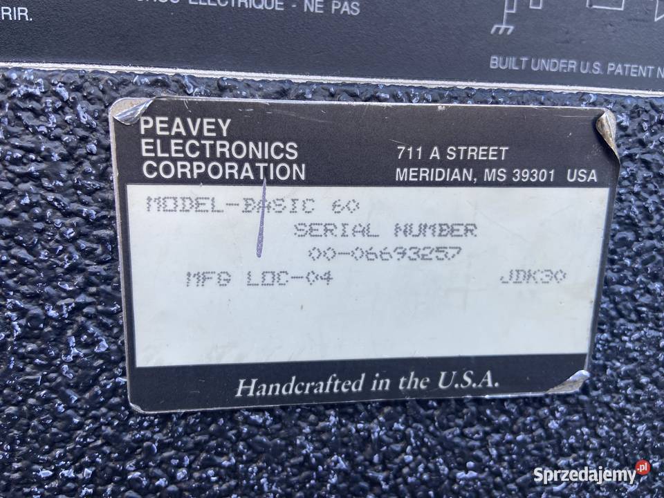 Peavey Basic 60 combo gitarowe made in USA mikserym nagłośnienie Sprzęt estradowy, studyjny i DJ-ski