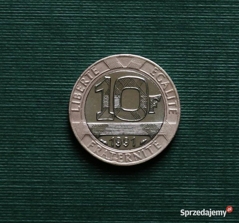 FRANCJA 10 franków 1991r Gliwice
