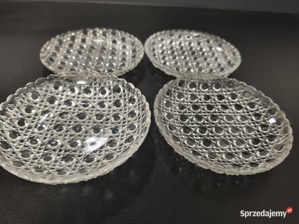 szklane miseczkitalerzyki deserowe vintage Porcelana i szkło Gdańsk