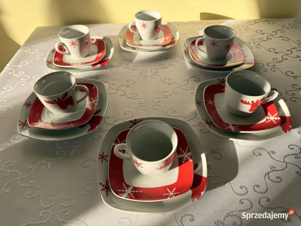 Świąteczny Serwis Kawowy CreaTable 18 el Renifer Czerwionka-Leszczyny sprzedam