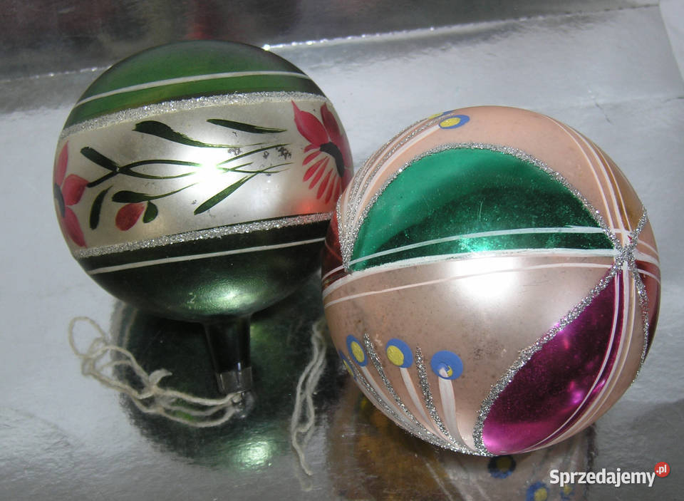 bombki vintage duże obwód 33 D 15 Porcelana i szkło Bartków