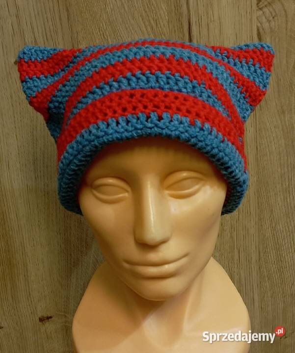 Cat beanie czapka z uszami kot Wrocław