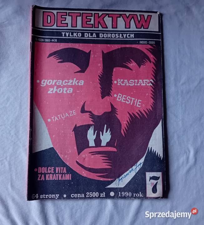 Miesięcznik Detektyw 7 28 1990 r Koźminek sprzedam