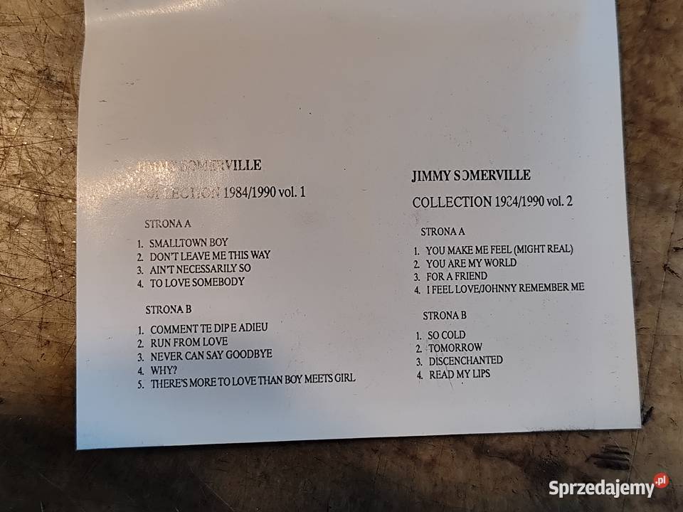 2 kasety Jimmy Somerville The Singles Collection Stargard