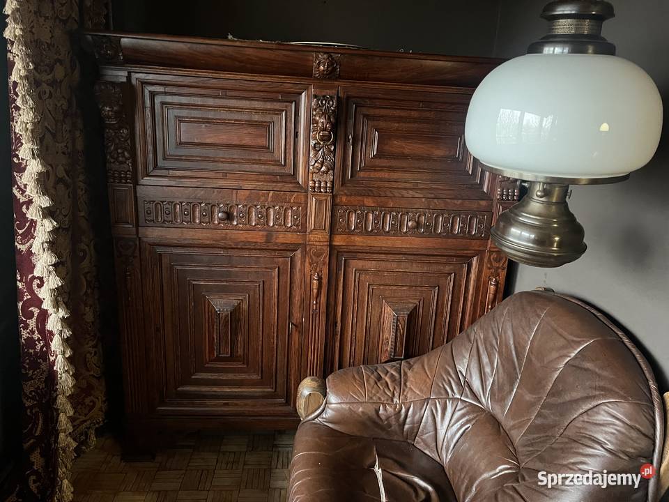 Meble dębowe komplet co na zdjęciach Kraków sprzedam