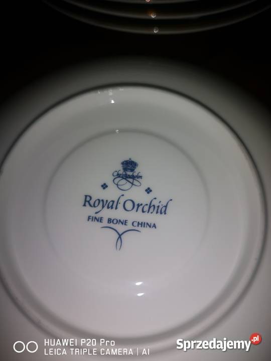 Waza Syg Royal Orchid Orchidea Kobalt i złoto Gdańsk