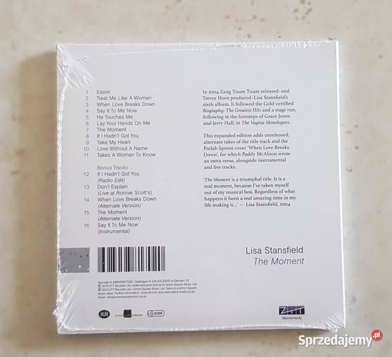 Płyta Lisa Stansfield The Moment CD zafoliowana Łódź