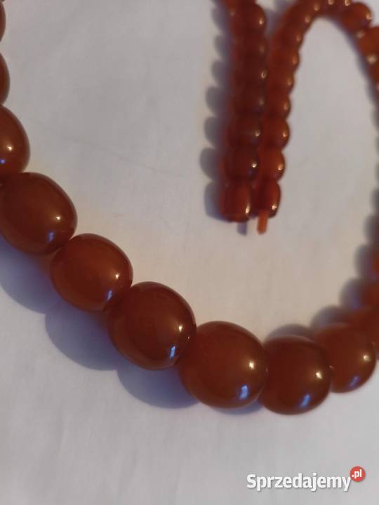 Naszyjnik bursztyn oliwki 68gr Naszyjniki Białystok