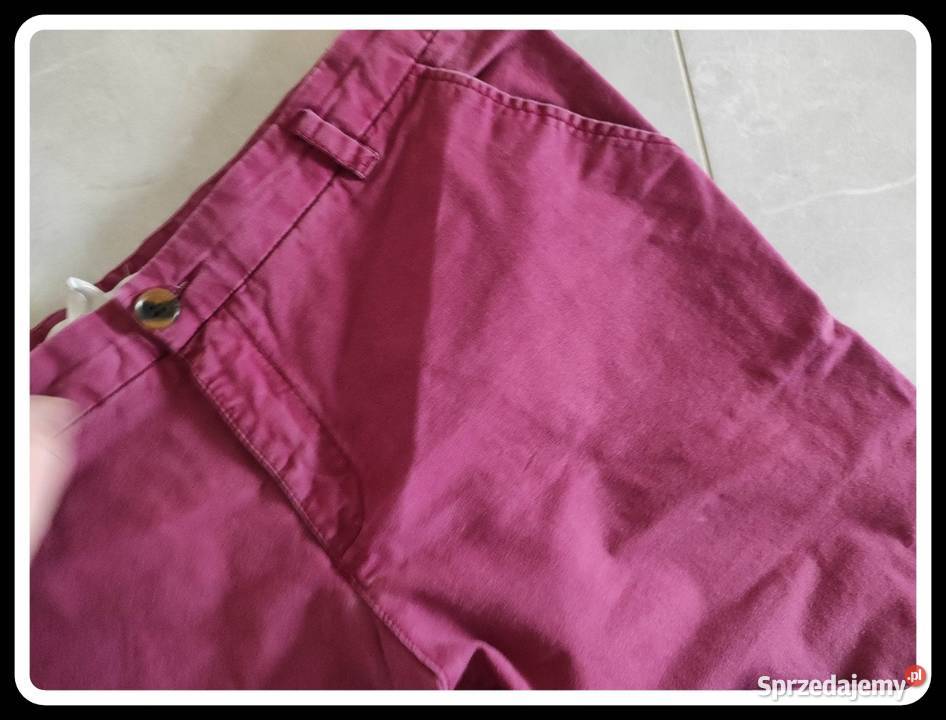 Spodnie damskie HM ciekawy kolor 42 XL bawełna Płock