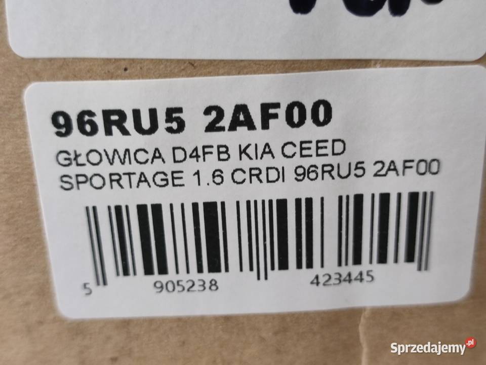 GŁOWICA D4FB KIA CEED SPORTAGE 16 CRDI 2012