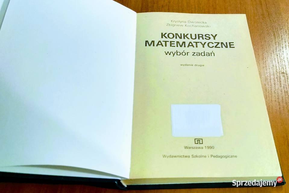 Konkursy matematyczne wybór zadań Krystyna Gdańsk