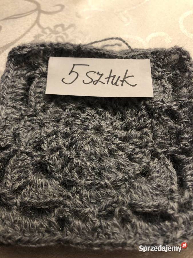 kwadraty Babuni na szydełku poduszki mazowieckie Zegrze