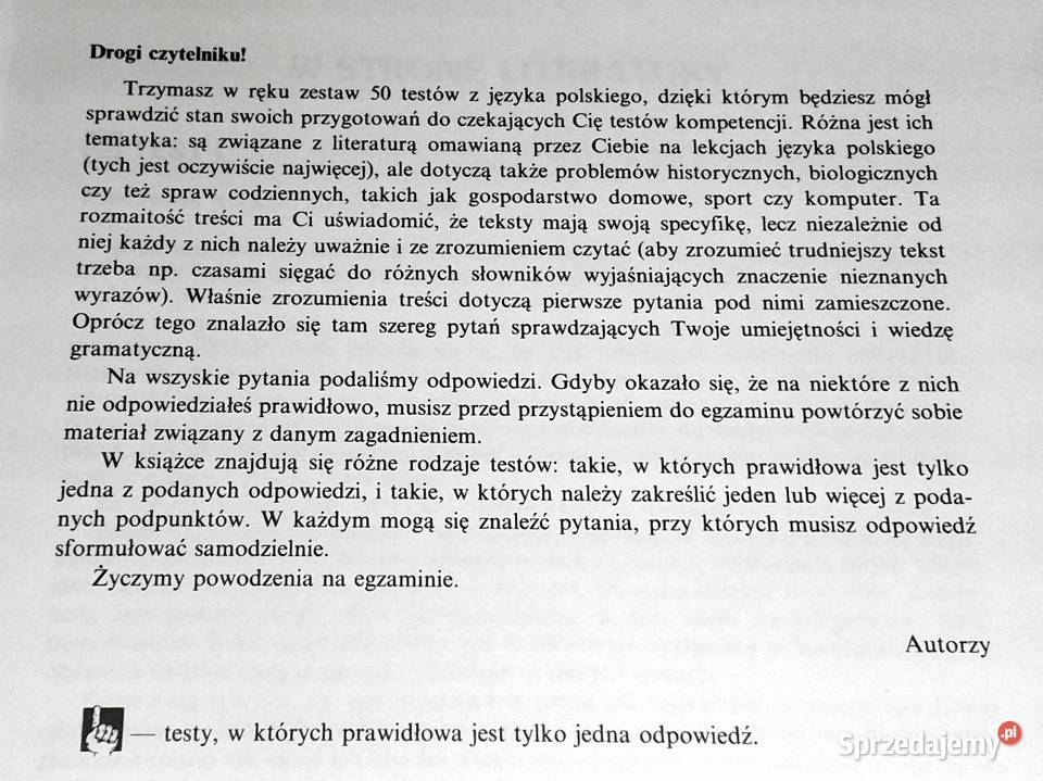 Testy kompetencji z języka polskiego kandydatów miękka Chełm