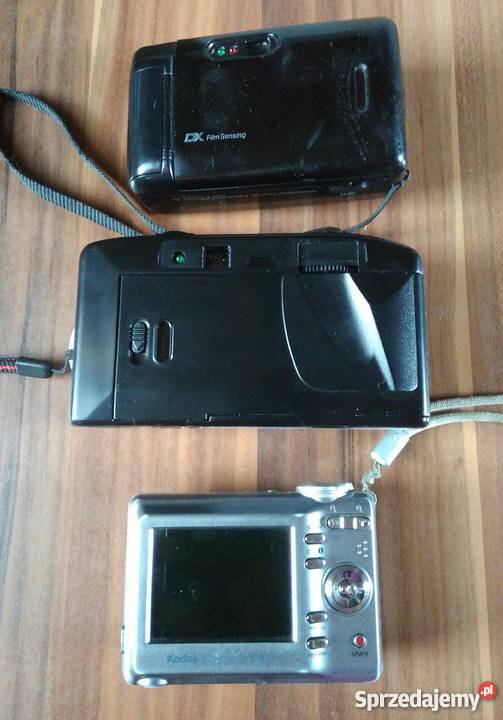 Komplet trzech aparatów fotograficznych Zagórzyca