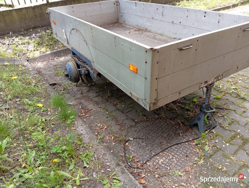 Przyczepa towarowa burty aluminiowe oś Gliwice
