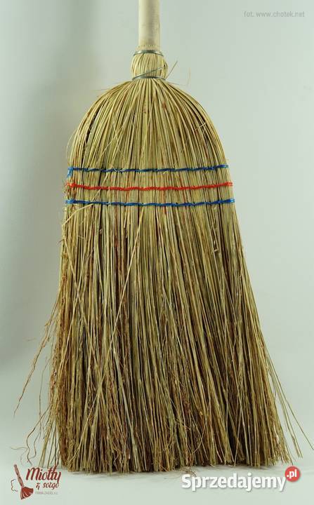Miotła Sorgo 3X Szyta na kiju Ułęż