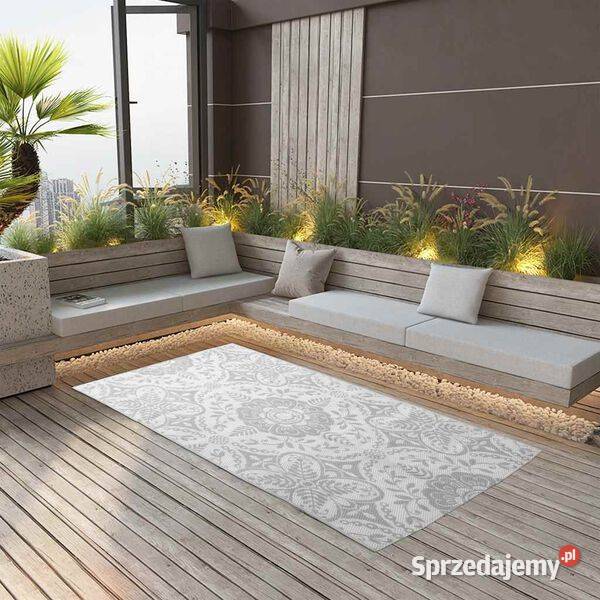 vidaXL Dywan na zewnątrz ARAKIL jasnoszary Warszawa