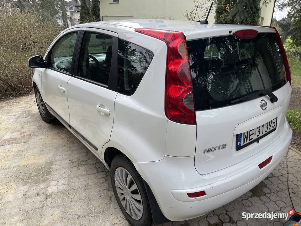 NISSAN NOTE 186 PRZEBIEG 2008 SPRAWNY ZADBANY benzyna Warszawa sprzedam