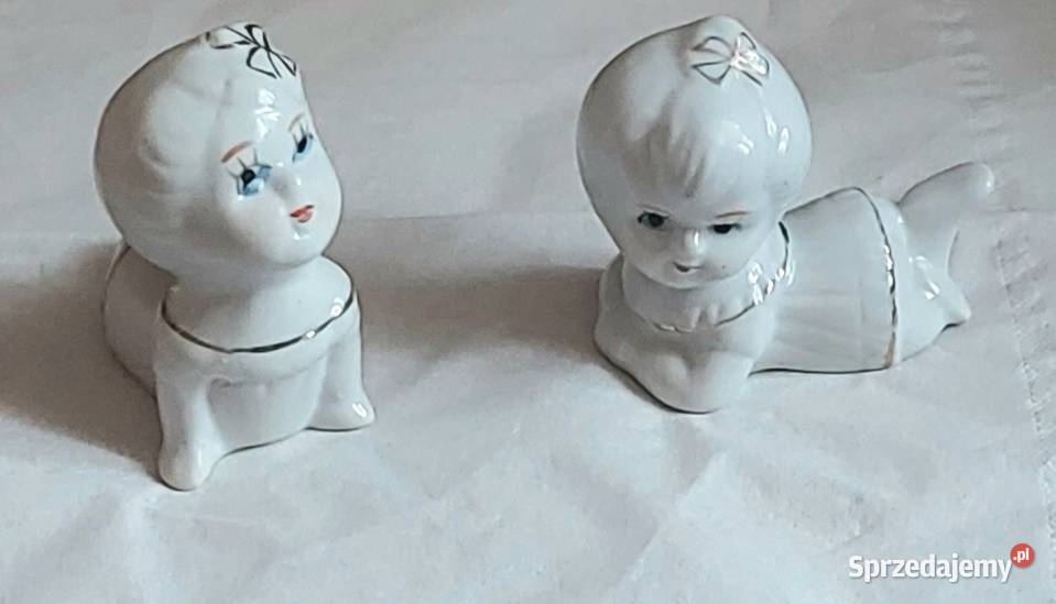 Dwie miniaturowe figurki dzieci kolekcjonerskie Białystok