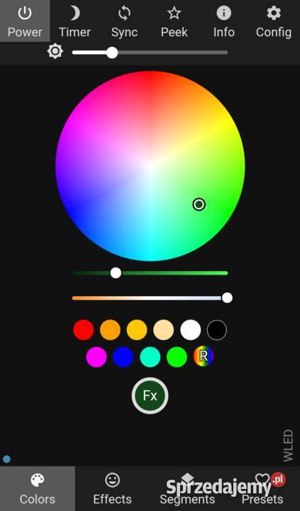 Domek LED RGB nastrojowa lampka wielokolorowa Łódź