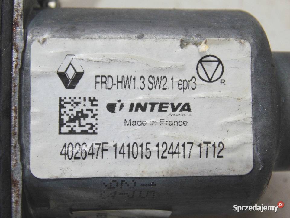 Mechanizm szyby prawy przód EU Espace V 2016r mechanizmy opuszczania szyb Biała Nyska