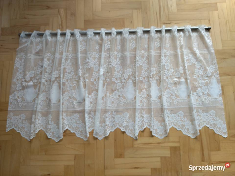 Firana żakardowa kremowa 80200 gotowa do Szczecin sprzedam