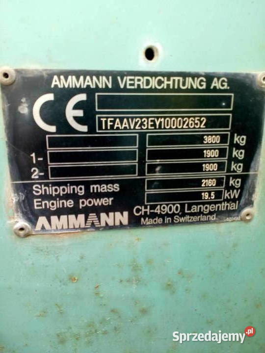 Zagęszczarka AMMAN Walce Bieliny