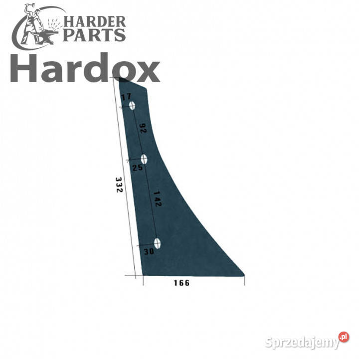 Pierś 073256P części do pługa KVERNELAND