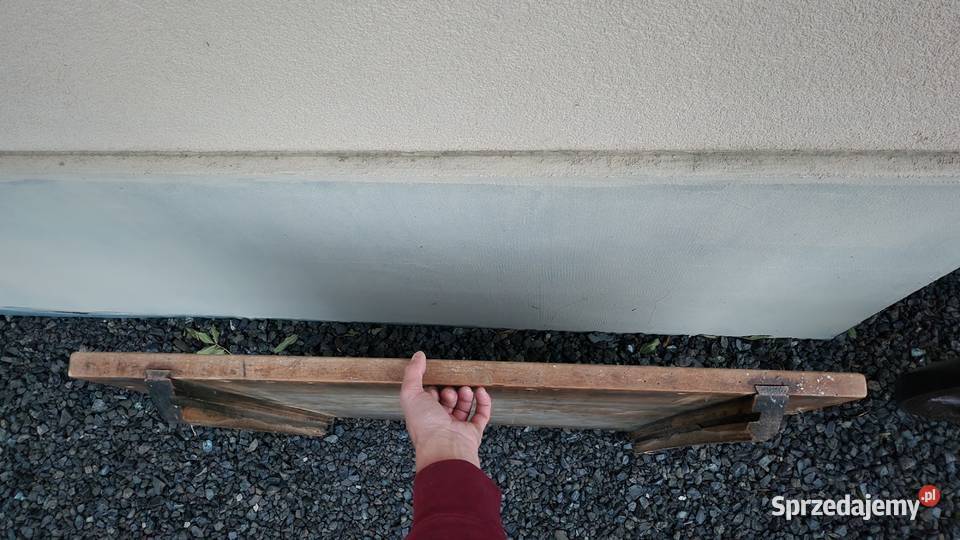 Blat drewniany ze stołu ozdobiony techniką Meble Rzepiska