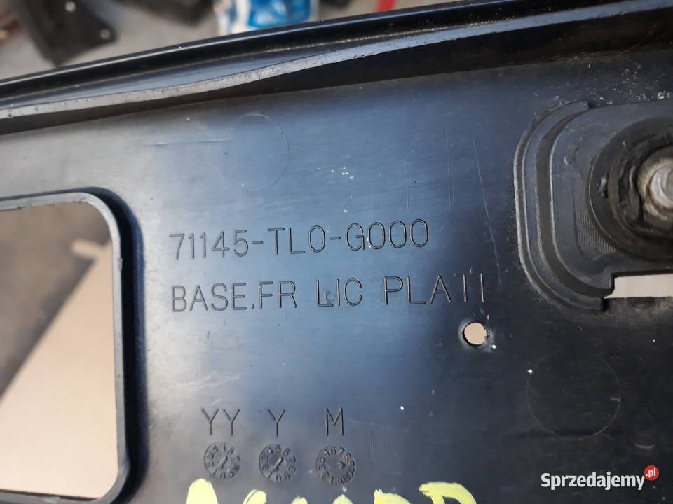 HONDA ACCORD VIII 8 RAMKA PODSTAWA TABLICY wielkopolskie Międzychód sprzedam