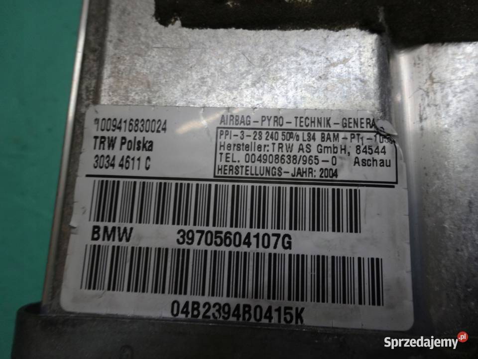 BMW X3 E83 04r AIRBAG poduszka pasażera osobowe