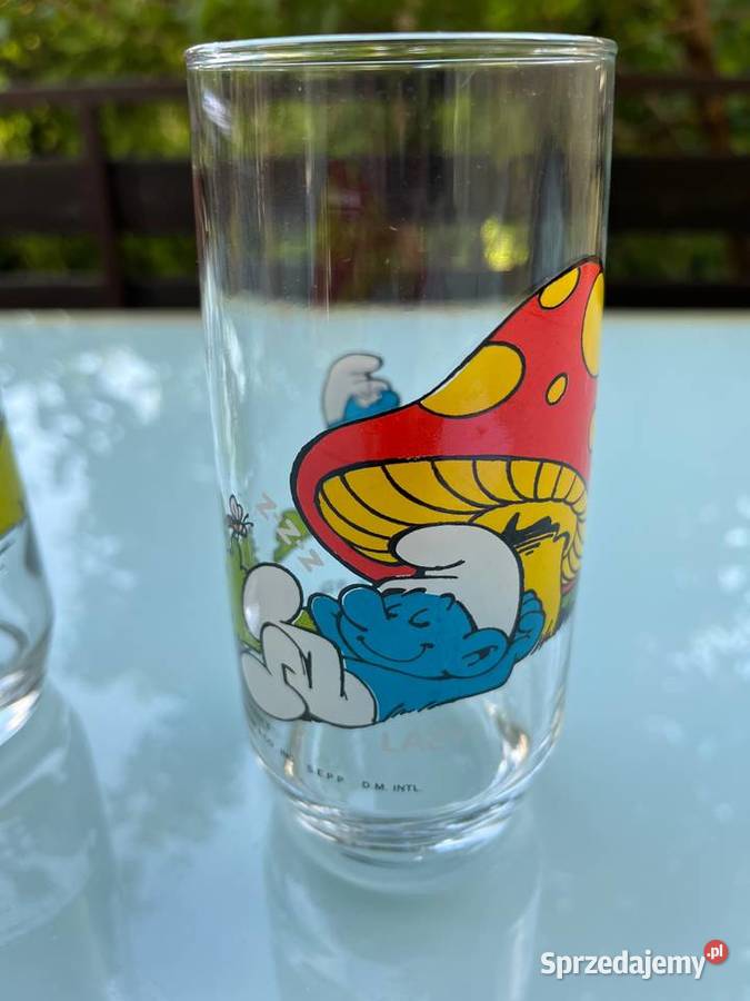 Szklanki wysokie retro Smerfy Smurfs Mysłowice