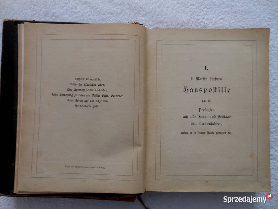 Trzecie wydanie Biblii Marcina Lutra Antykwariat Bartoszyce