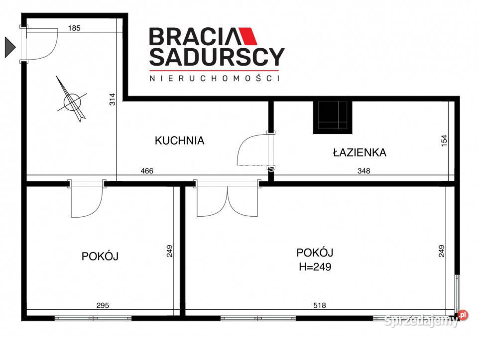 Mieszkanie do sprzedania 3605m2 2 pokoje Kraków sprzedam