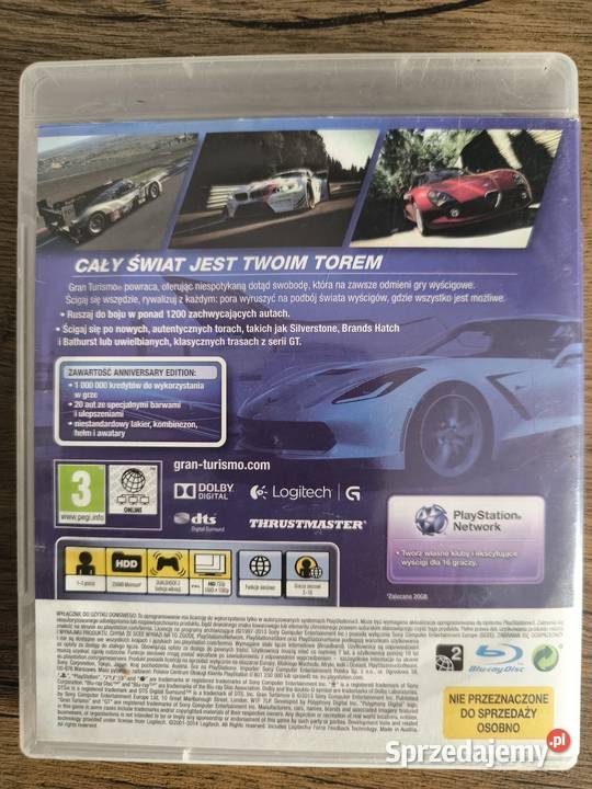 Gra Gran turismo 6 anniversary edition polska Sony Playstation 3 Radomsko