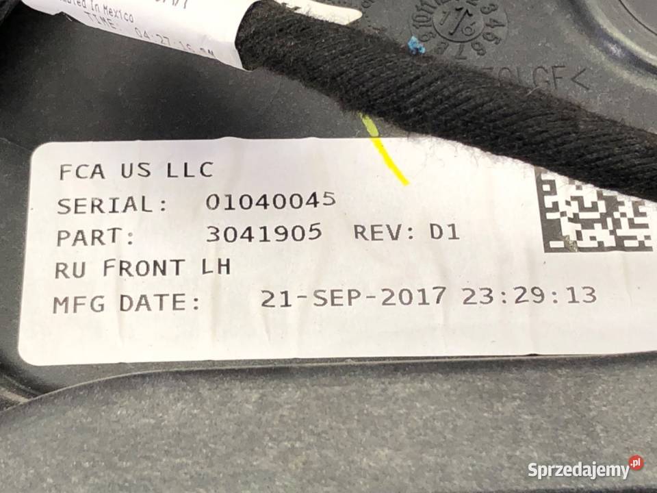 PODNOŚNIK SZYBY LEWY PRZÓD CHRYSLER PACIFICA