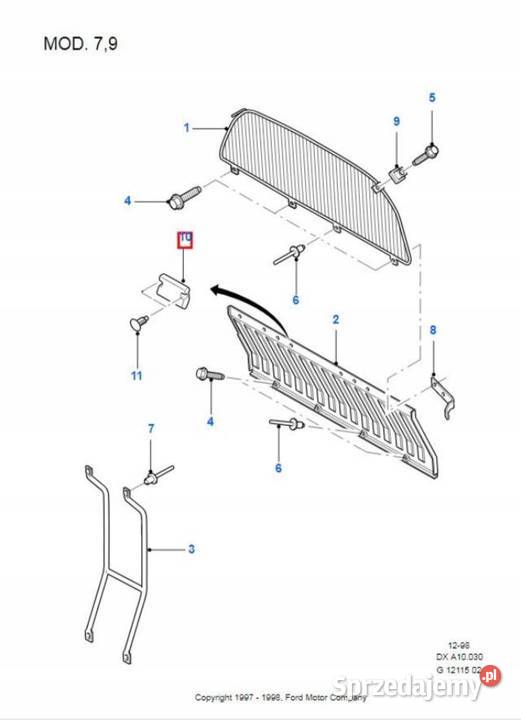 MOCOWANIE ZDERZAKA TYŁ FORD FIESTA 8902 lubelskie