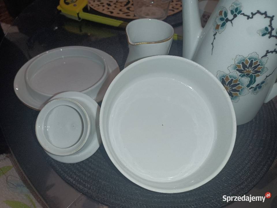 Starypiękny zestaw porcelanowy z sygnaturą Kępno