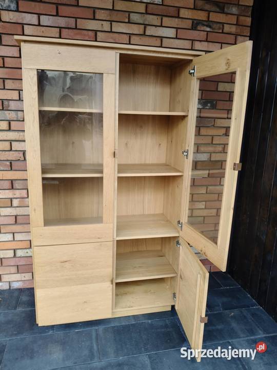 Witryna dębowa meble holenderskie Leszkowice