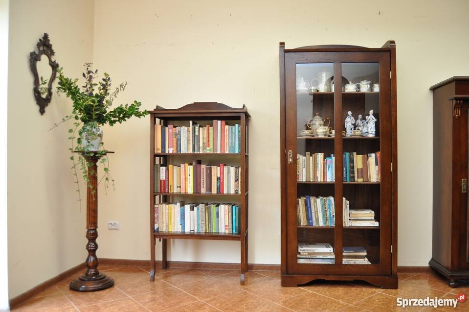 ETAŻERKA DĘBOWA SECESYJNA opolskie sprzedam