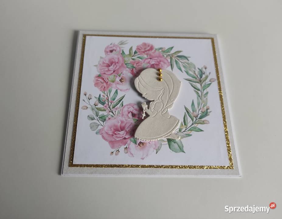 Kartka na Komunię Świętą ręcznie robiona Łódź