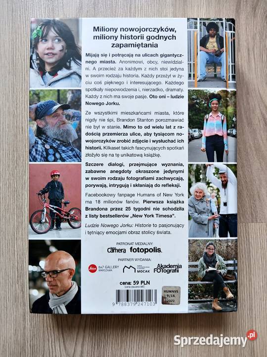 Humans of York Stories Brandon Stanton Rok wydania 2016 Poradniki, albumy i reportaże Kraków sprzedam