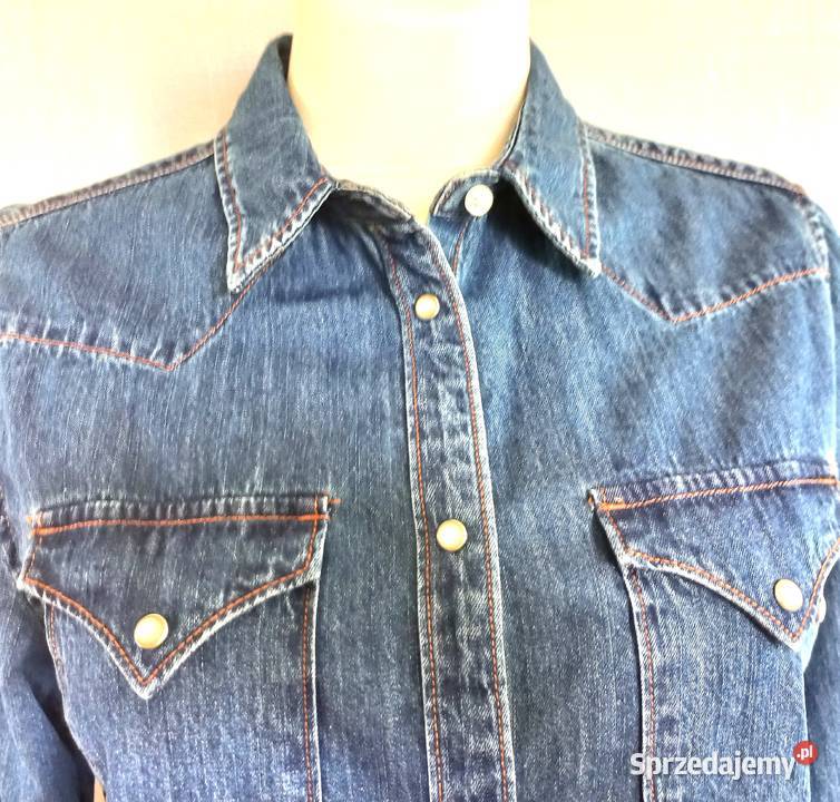 Koszula damska Jeans ciemny r L bawełna NOWA