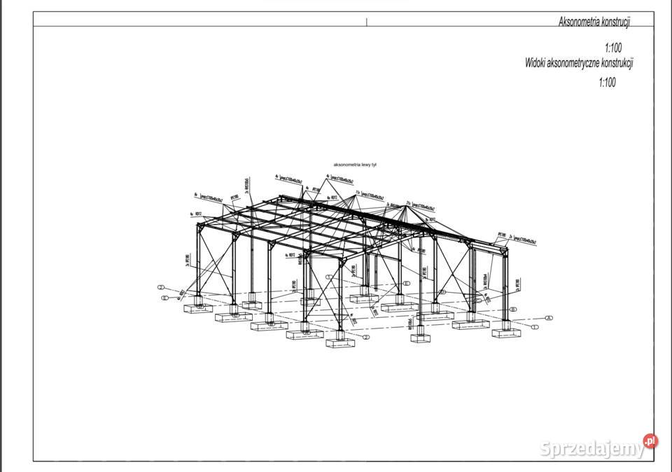 hala metalowa konstrukcja stalowa wiata magazyn Drobin