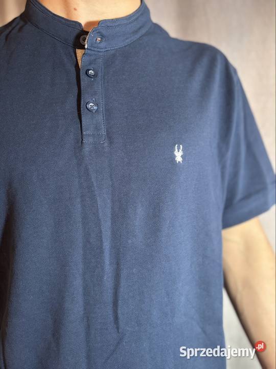 Męska koszulka z długim rękawem Tshirt nowa bez niebieski Odzież codzienna Olesno sprzedam