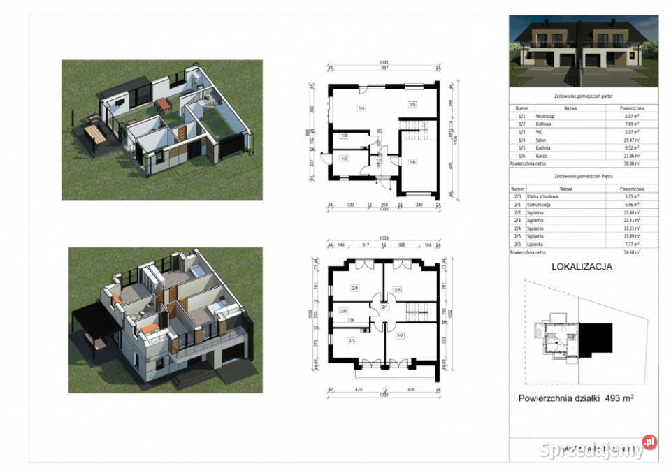 Dom w zabudowie bliźniaczej Piaseczna Górka gm