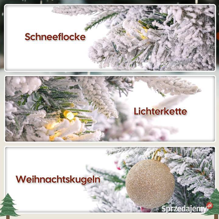 Choinka sztuczna DEWUR 210 ozdoby Jadowniki