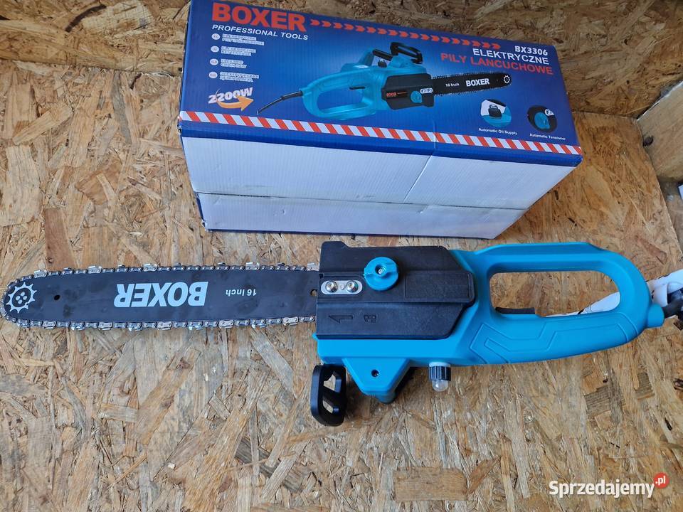 MOCNA PIŁA Elektryczna łańcuchowa DREWNA BOXER