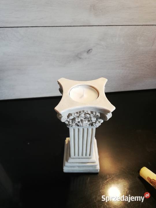 Świeczniki do postawienia odcienie szarości